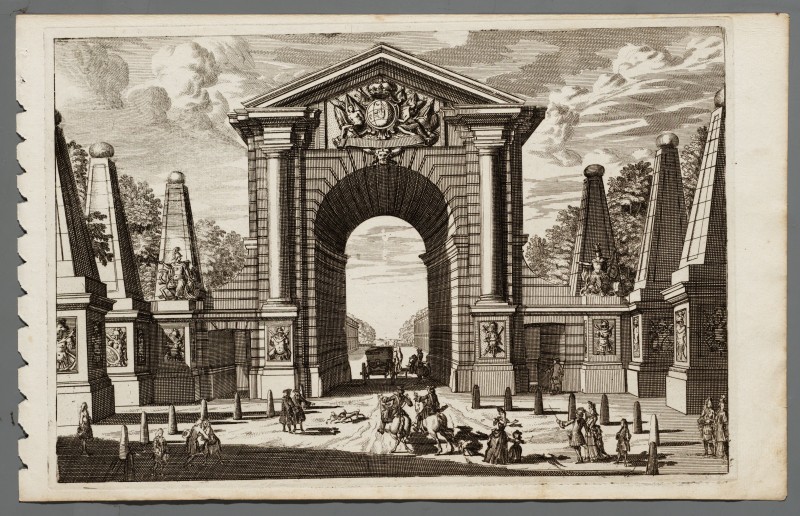 Ornamentprent. Second Liure d'Arc de Triomphe et Porte de Ville.